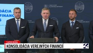 Tlačová beseda R. Fica a ministrov o konsolidácii verejných financií