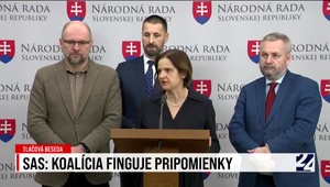 Tlačová beseda strany SaS o tom, že koalícia finguje pripomienky