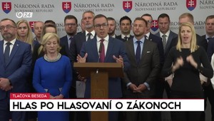 Tlačová beseda strany Hlas-SD po hlasovaní o zákonoch