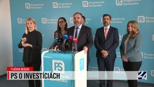 Tlačová beseda strany Progresívne Slovensko o investíciách