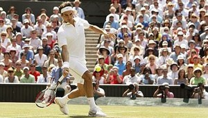 Wimbledon: Roger Federer v semifinále dvojhry proti Haasovi