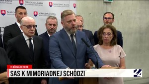 Tlačová beseda strany SaS o mimoriadnej schôdzi