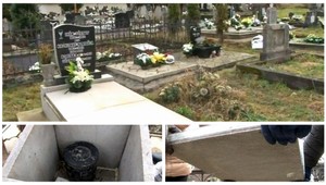 Vandal vybral urny z hrobov, pozostatky nebohých vysypal