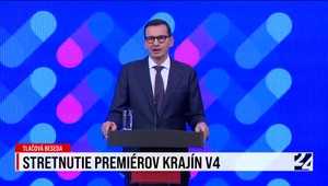 Tlačová beseda premiérov V4 po rokovaní