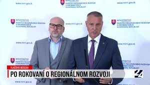 Tlačová beseda Richarda Rašiho po rokovaní o regionálnom rozvoji