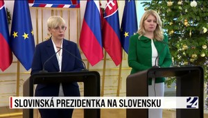 Tlačová beseda po rokovaní prezidentiek Slovenska a Slovinska