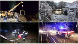 Dážď a sneh potrápili ľudí v Rožňave aj Zvolene. Donovaly museli uzavrieť