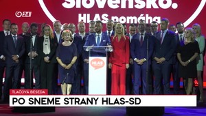 Tlačová beseda po sneme strany Hlas-SD