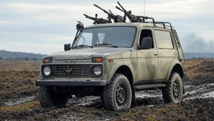 Lada Niva s guľometmi: Rusko bojuje proti ukrajinským dronom
