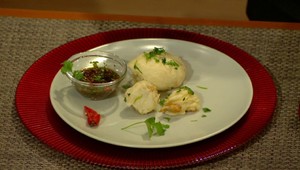 Plnené mäsové buchtičky na pare s dipom