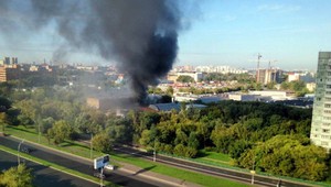 Obrovský požiar v Moskve