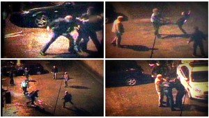 Dvaja proti štyrom. Kamery zachytili bitku na ulici