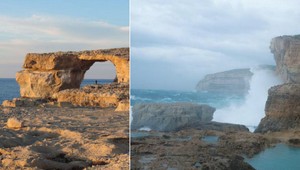 Malta prišla o turistický unikát, Azúrové okno sa zrútilo do mora