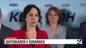 Tlačová beseda strany KDH o výstavbe baterkárne v Šuranoch