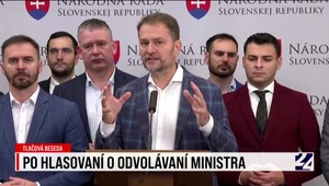 Tlačová beseda hnutia Slovensko po hlasovaní o odvolávaní ministra vnútra