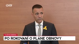 Tlačová beseda ministra Druckera po rokovaní o Pláne obnovy