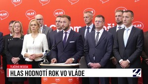 Tlačová beseda strany Hlas-SD o roku vo vláde