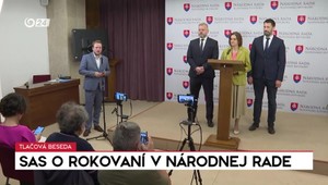 Tlačová beseda strany SaS o rokovaní v Národnej rade SR