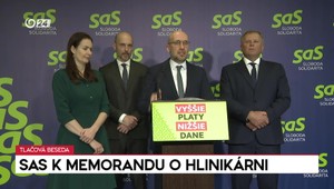 Tlačová beseda SaS k memorandu o hlinikárni