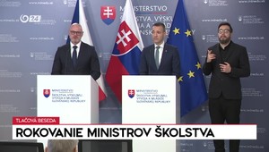 Tlačová beseda po rokovaní ministrov školstva Slovenska a Česka