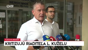 Tlačová beseda hnutia Slovensko ku kritike riaditeľa L. Kuželu