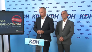 Tlačová beseda strany KDH: Rok od zrušenia tendra na záchranky