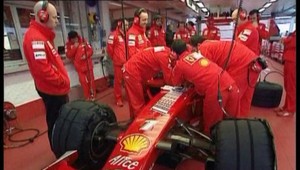 Räikkönen prvý raz na trati s Ferrari F2008