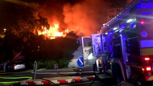 V bratislavskej Karlovej Vsi horela bývalá policajná stanica