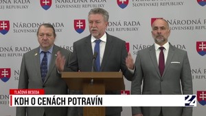 Tlačová beseda KDH o cenách potravín