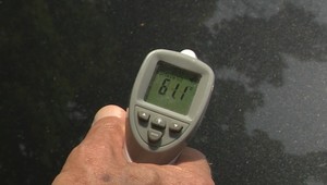 Takéto teploty sme namerali v aute počas najväčších horúčav