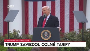 Prejav Donalda Trumpa k colným tarifom