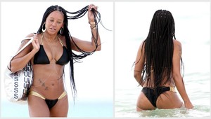 Mel B (39) ukázala sexi telo v bikinách i strašidelnú tvár