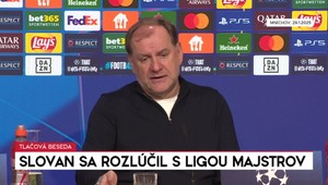 Tlačová beseda trénera Weissa: Slovan sa rozlúčil s Ligou majstrov