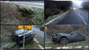 Na severovýchode Slovenska sa poriadne šmýkalo. Cesty ako sklo