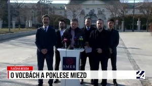 O voľbách a poklese miezd. Fico, Kamenický a Takáč na tlačovej besede Smeru-SD