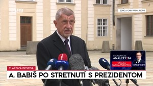 Tlačová beseda Andreja Babiša po stretnutí s prezidentom