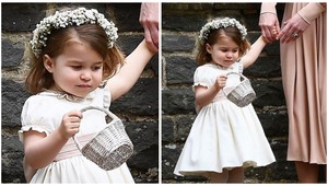 Roztomilá princeznička Charlotte zaujala na svadbe rovnako ako nevesta