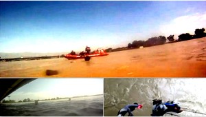 AUTENTICKÉ ZÁBERY. Takto si šialenci užívali rozvodnený Dunaj