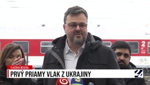 Tlačová beseda o prvom priamom vlaku z Ukrajiny