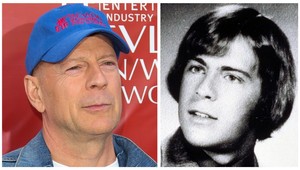 Vtipná fotka! Bruce Willis ako stredoškolák s hustými vlasmi!