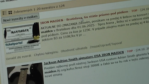 Muž oklamal tisícky ľudí predajom lístkov na koncerty známych kapiel či na zápasy