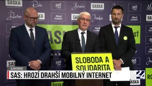 Tlačová konferencia strany SAS o hrozbe zdržovania mobilného internetu