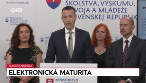 Tlačová beseda ministra školstva o elektronickej maturite