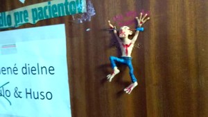 Podľa kolegov kreslil zaklínadlá a prepichoval bábiky. Po prepustení divadlo zažaloval