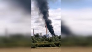 Rozsiahly požiar v Elektrárni Vojany: Čierny dym bolo vidieť desiatky kilometrov