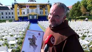 Misia františkána Filipa splnená: Pápež František mu obraz pre pútnickú Galambu požehnal