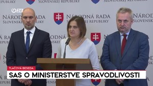 Tlačová beseda hnutia SAS o Ministerstve spravodlivosti