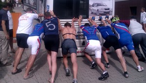 Slovenskom na bicykli 2012. Deň 4 - Štart