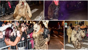 FOTO: Krampus v Piešťanoch. Masiek sa báli aj dospelí