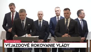 Tlačová beseda premiéra Fica a ministrov po výjazdovom rokovaní vlády